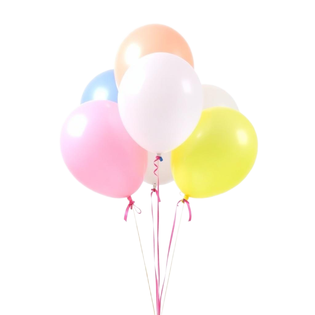 Bouquet 5 ballons hélium