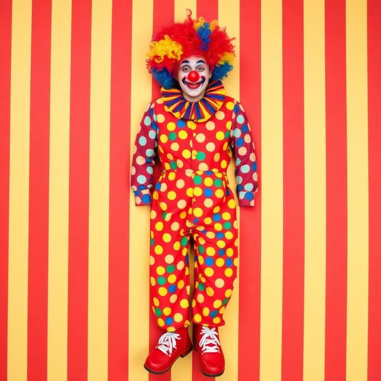 Costume clown coloré