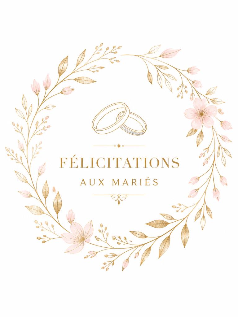 Félicitations aux mariés
