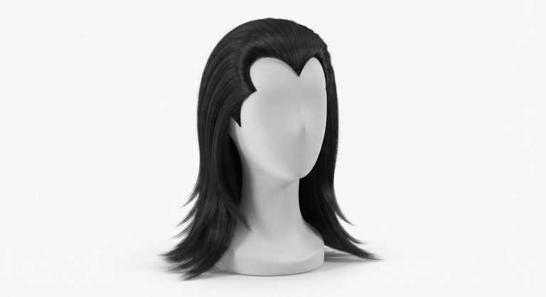 Perruque vampire noire