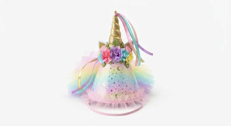 Chapeau thème licorne