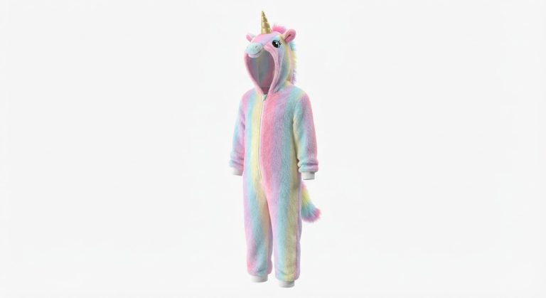 Combinaison licorne peluche