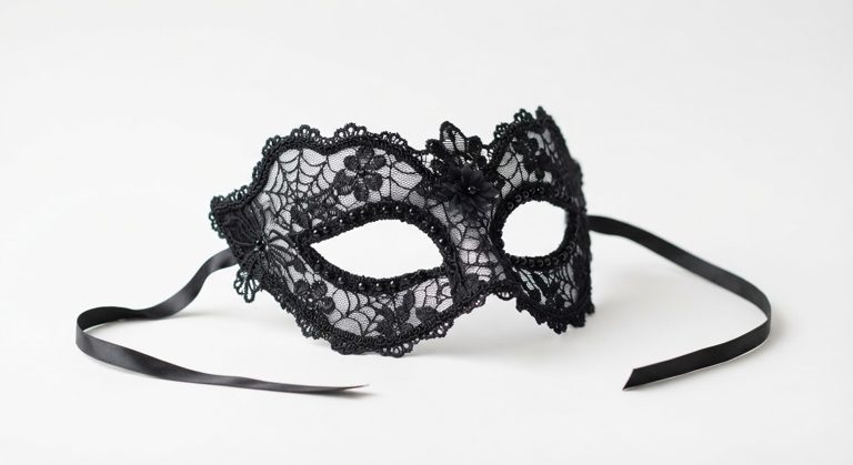Voile noir dentelle