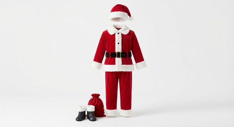 Costume Père Noël velours