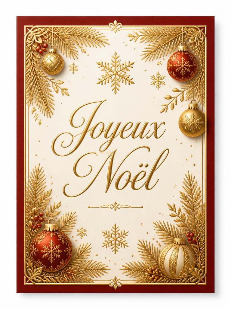 Joyeux Noël doré