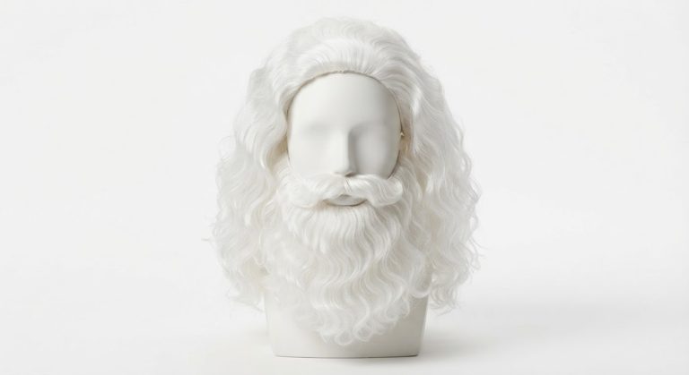 Perruque + barbe Père Noël