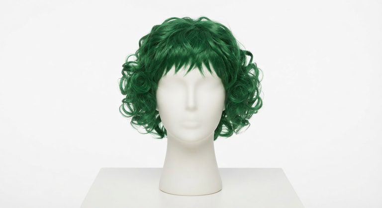 Perruque lutin verte