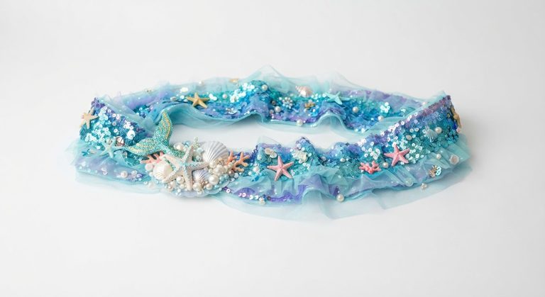 Echarpe thème sirene ocean